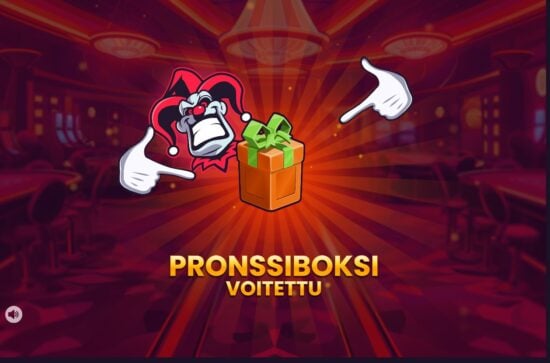 Jokeri Kasino tarjoaa mukavia bonuksia. Jokeri osoittaa lahjapaketti, jonka sisältä paljastuu bonuksia. 