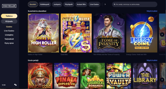 HighRoller Casinon peliaula hurmaa laajalla pelivalikoimalla. Lue HighRoller Casino arvostelu ja kokemuksia!